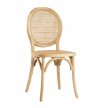 French Oval Cane Back Chair